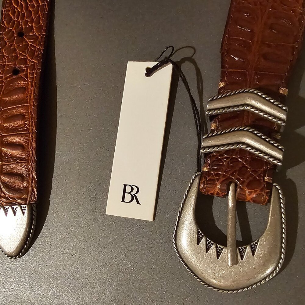 Women's Western Style Leather Belt XS by Banana Republic
